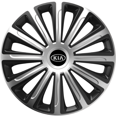 KRYTY KOLIES PRE KIA 15" TREND silver/black 4ks